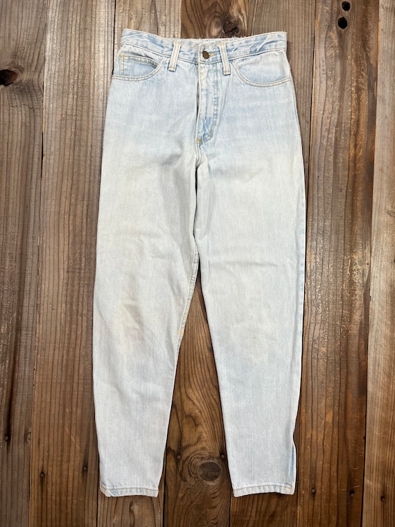 1980's 1990's Guess Light Wash Blue Jeans Waist 27 - image 1