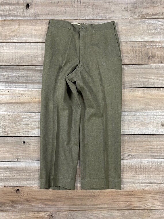 Vintage pants 1940s pants gangster pants 28 x 28 pinstripe pants vintage slacks vintage clothing