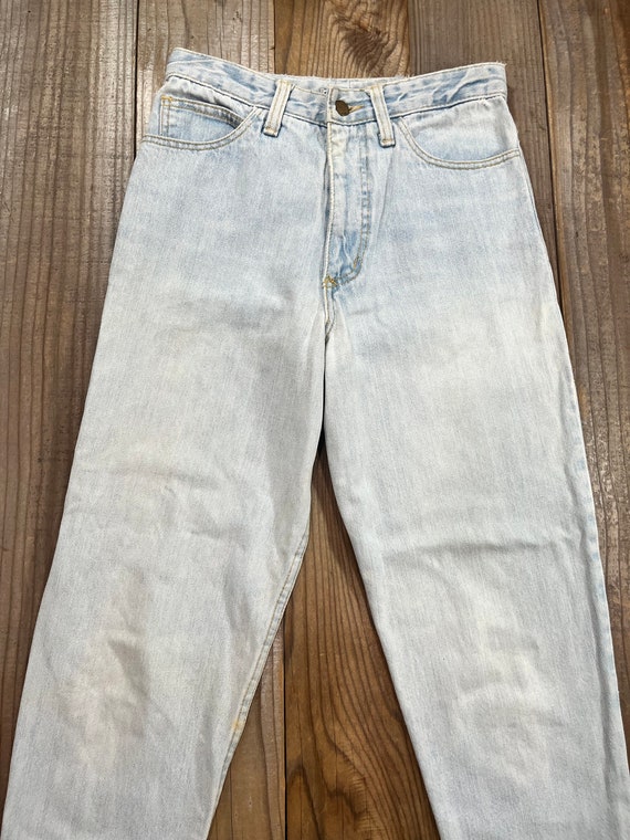 1980's 1990's Guess Light Wash Blue Jeans Waist 27 - image 3