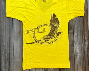 Vintage Yellow Asian Eagle Pocket Shirt 36
