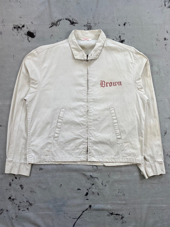 Vintage 1950's Cream Champion Running Man "Brown"