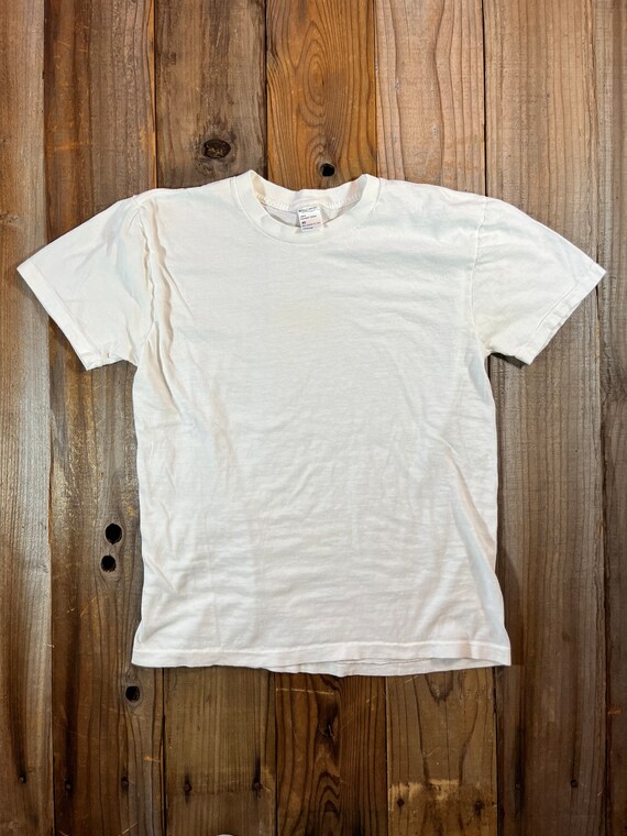 1990's Royal Comfort Blank White Shirt S - image 1