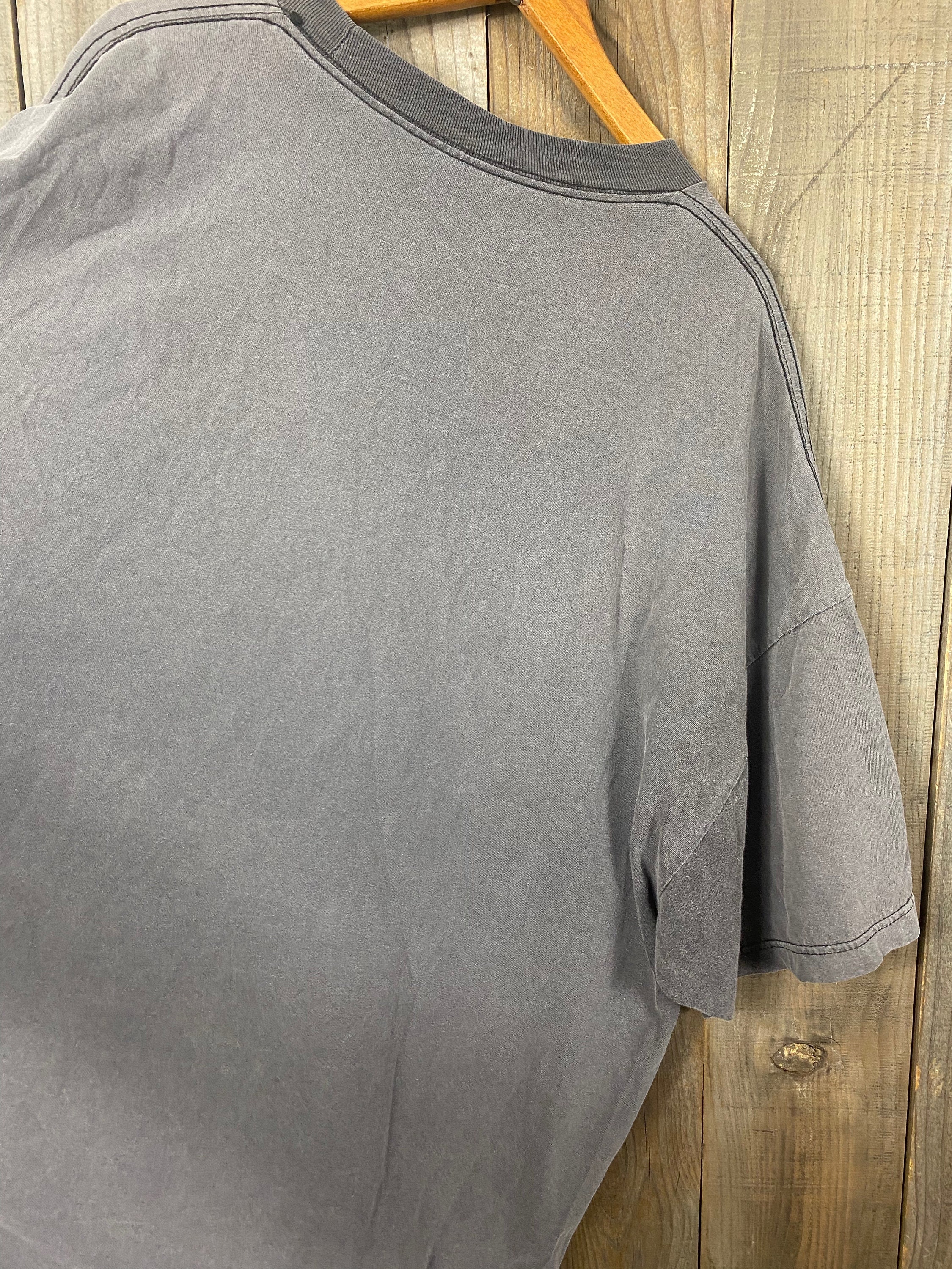 Vintage 1990's Faded Oversized Black Blank Tee Shirt XL | Etsy