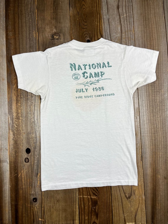 1980's White Lutheran Pioneers Tee Shirt S - image 4
