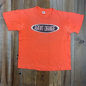 1990 S Agent Orange Band Logo T Shirt L Etsy