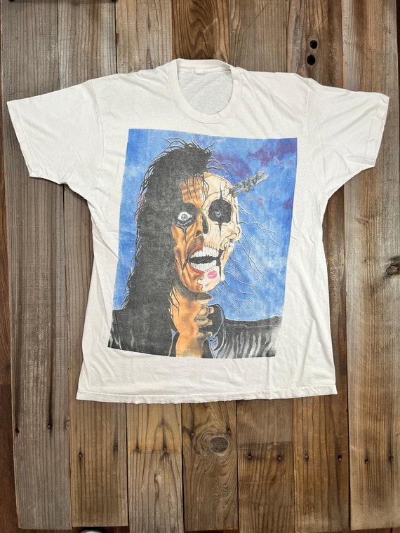 1990's Alice Cooper Skull Face Shirt
