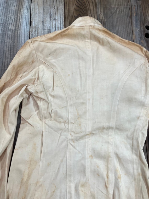 Vintage Naval Military Jacket CPO Dress White - image 5