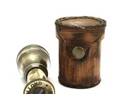Brass Telescope - Pocket Telescope - Pirates Telescope - nautical telescope - Hunter Telescope with Leather