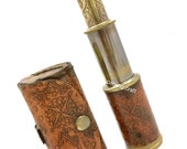 Brass Telescope - Pocket Telescope - Pirates Telescope - nautical telescope - Hunter Telescope with Leather