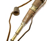 Brass Pirates Telescope with Leather - nautical Telescope - ship Telescope - nauticals decor - home decor - gift