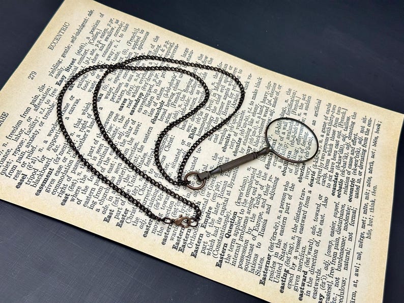 Pocket Magnifying Glass - Steampunk Retro Gift - Pocket Monocle Costume - Pocket Magnifiers Handmade Leather Nautical Magnifier | Stocking Stuffer