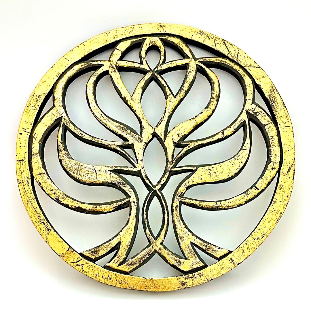 Tree of Life Wall Art Hand Carved Wooden Tree of Life Home Etsy