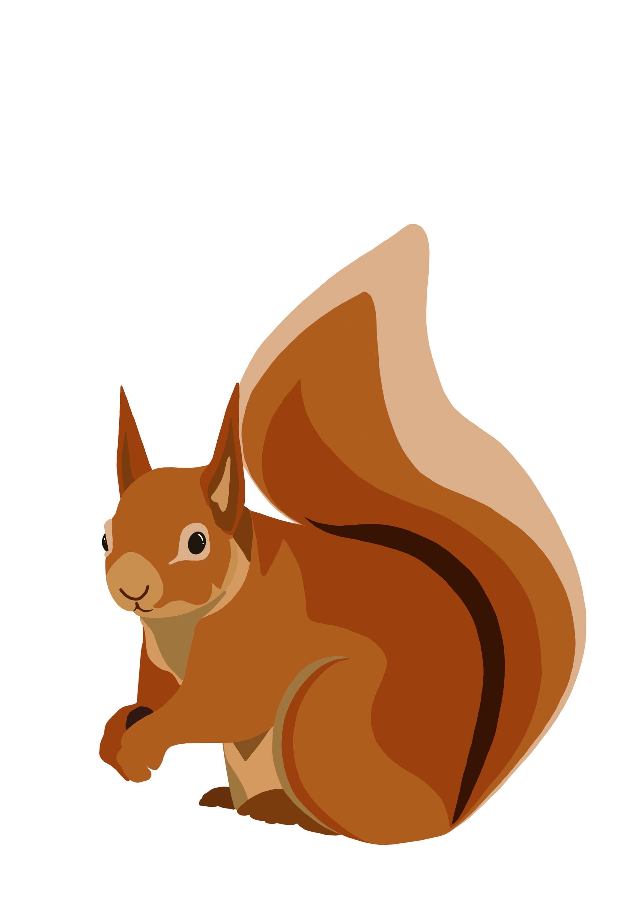Squirrel print download Etsy