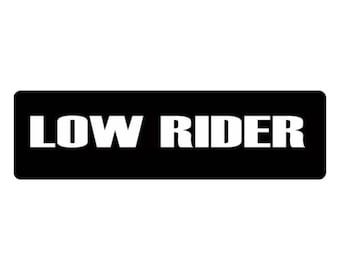 Low Rider Sticker - Etsy