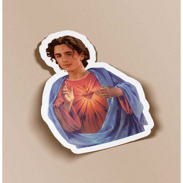 Saint Timothée Chalamet Sticker Hydro Flask Sticker Computer Sticker - BOGO - Buy One Get One Free of the SAME sticker