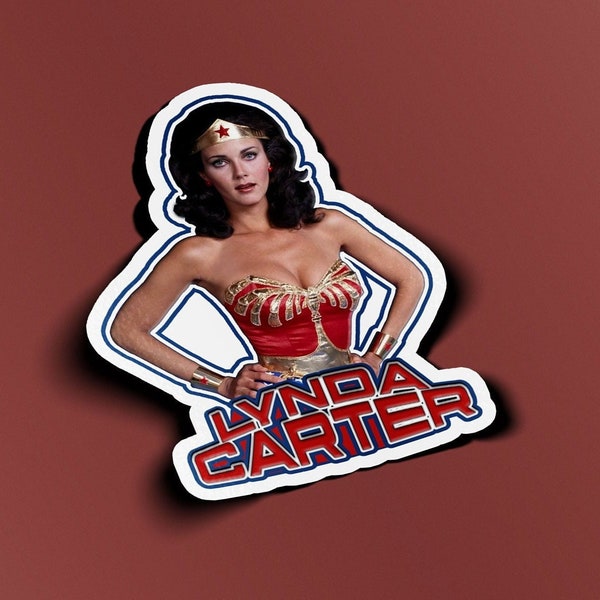 Lynda Carter Sticker Wonderwoman Sticker - BOGO - Buy One Get One Free of the SAME sticker