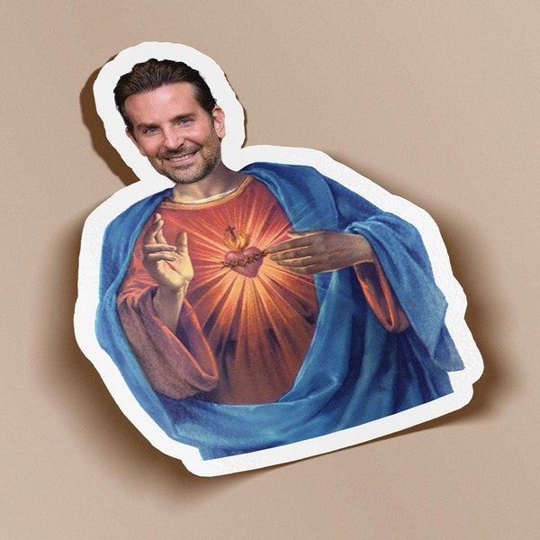 Saint Bradley Cooper Sticker Hydro Flask Sticker Laptop Sticker - BOGO - Buy One Get One Free of the SAME sticker