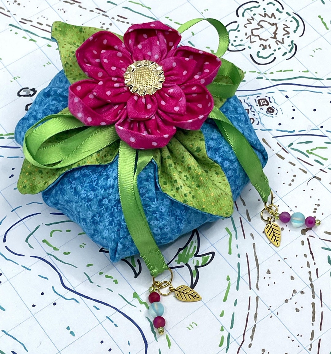 The bulba-bag: Grass Monster Inspired Medium Drawstring Dice Bag - Etsy