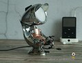 Metal Art Robot Lamp: Collectible Table Night Light