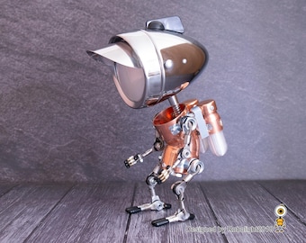 スチームパンクロボットホームデコレーション - デスクアクセサリー - インダストリアルラスティックホームデコレーション