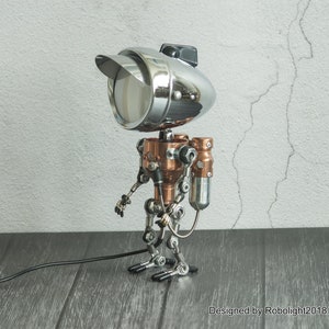 Lampes de bureau robot steampunk lampe robot homme astro
