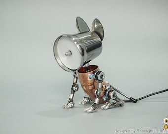ジャーマン・シェパード ロボットテーブルランプ