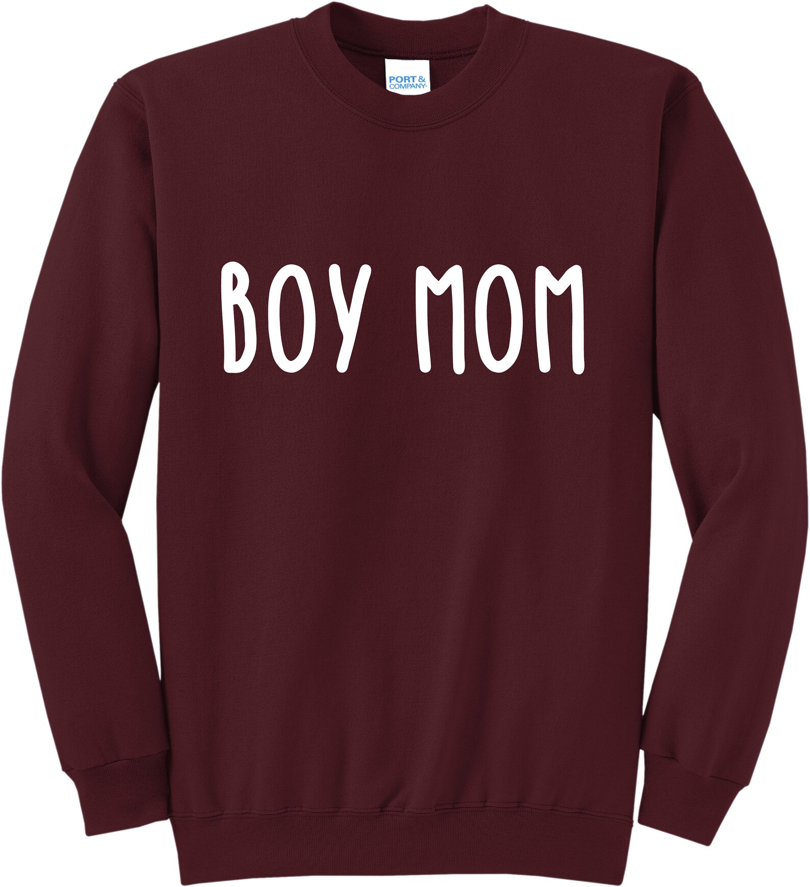 Boy Mom Crewneck Sweatshirt, Mama Sweater, Baby Shower Gift, Pregnancy Reveal Shirt, Unisex