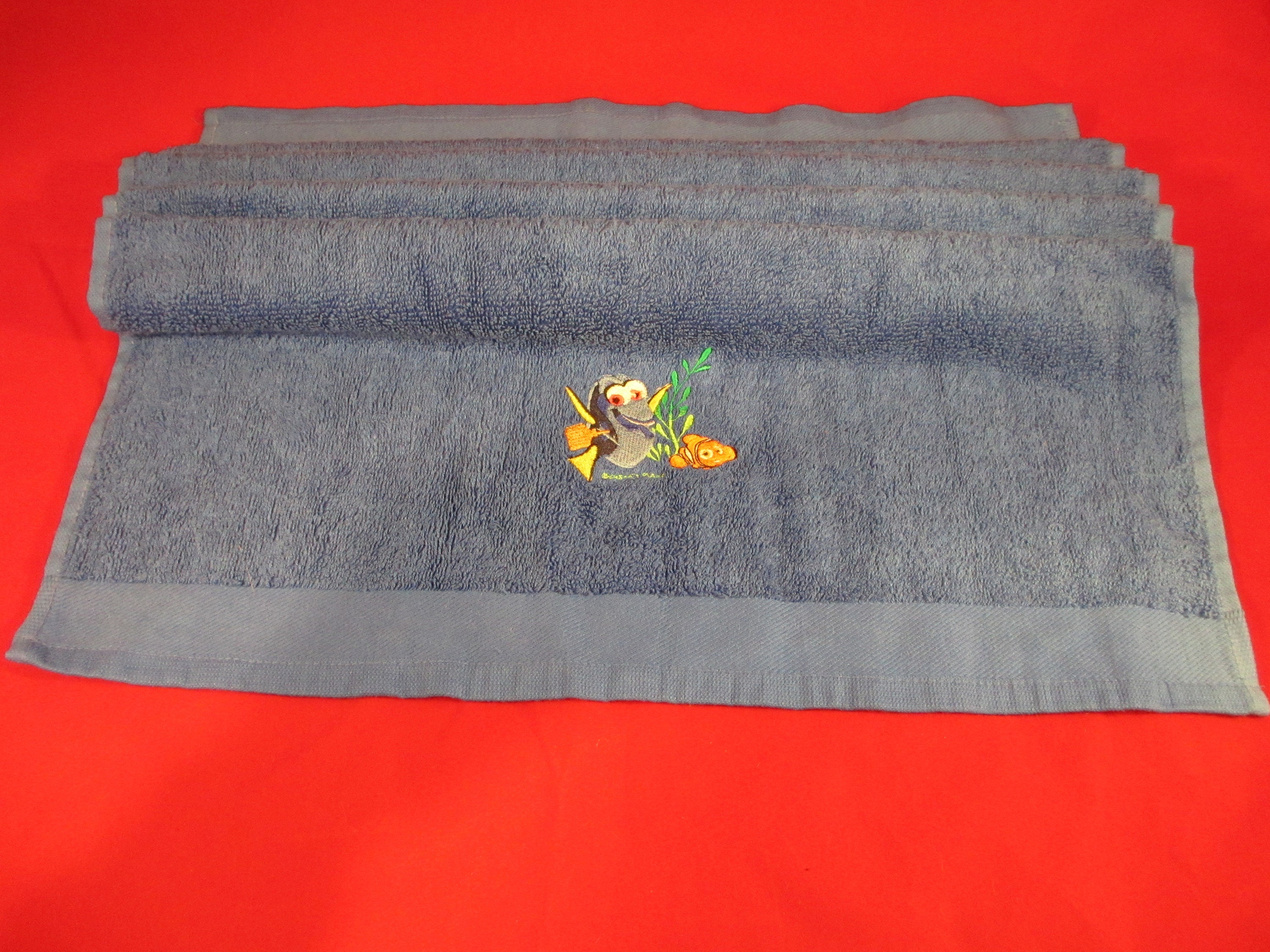 Finding Dory Dory And Nemo Embossed Hand Towel Bath Towel Or Etsy