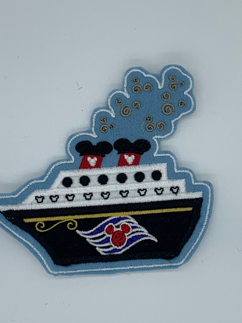 Disney Cruise ship embroidered patch gift exchange item Etsy