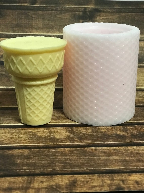 Ice Cream Cup Mold Soap Mold Ice Cream Cone Mold Soap Molds Silicone Soap  Molds Silicone Molds Plaster Molds Cookie Molds Candle Molds 