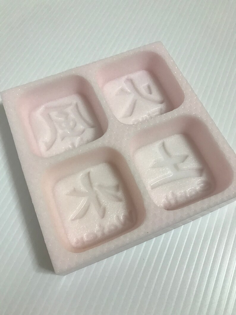 Four elements of nature mold soap mold elements of nature silicone mold soap molds candle molds baking molds soap molds silicone 3D molds