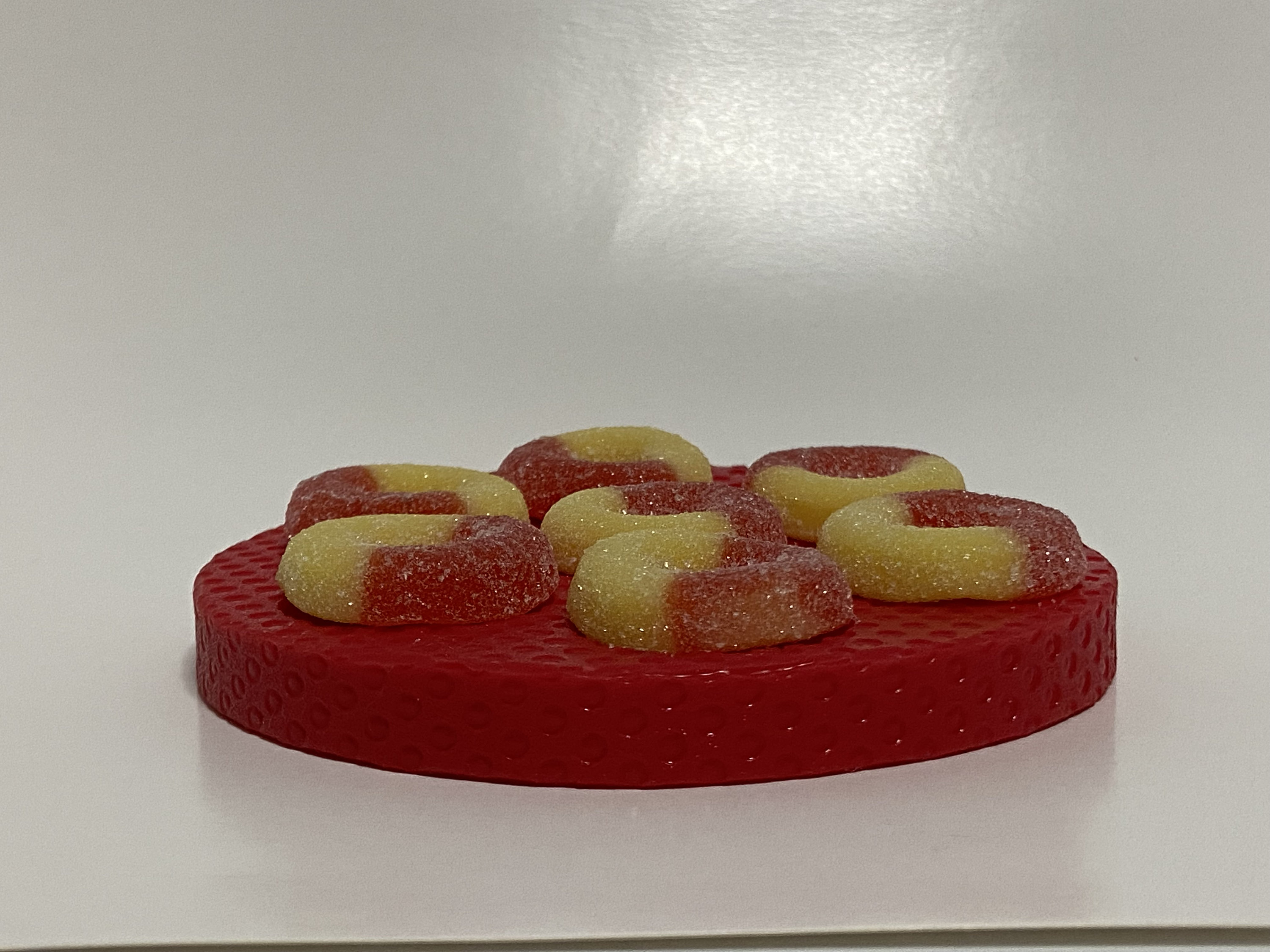 Fruit rings 49 Cavities Small donuts cereal Flexible Silicone mold Soap  molds Resin molds Wax melts molds 061