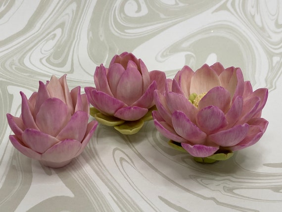 Lotus Flower Set of Three Silicone Molds Lotus Mold Flower Mold Soap Mold  Flower Soap Molds Lotus Mold Silicone Candle Molds Craft Molds 