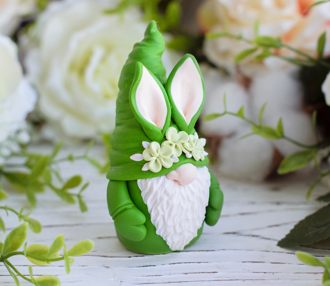 Bunny Gnome Silicone Mold Gnome Mold Gnome Soap Mold Bunny Etsy