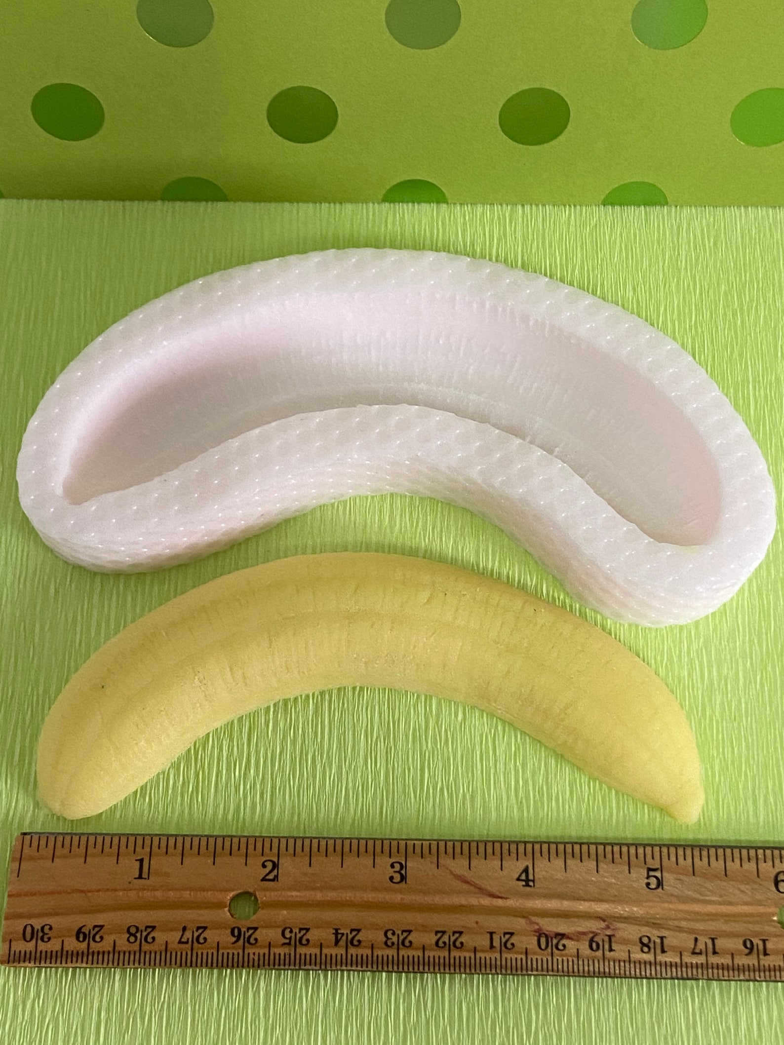 Banana Split Silicone Mold Banana Mold Half Banana Mold Soap Mols Soap Mold Silicone Molds