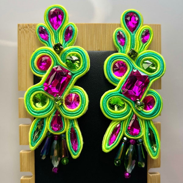 Orecchini Soutache Vivid Harmony