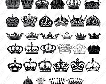 Royal crown svg | Etsy