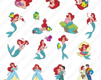 Little mermaid svg | Etsy