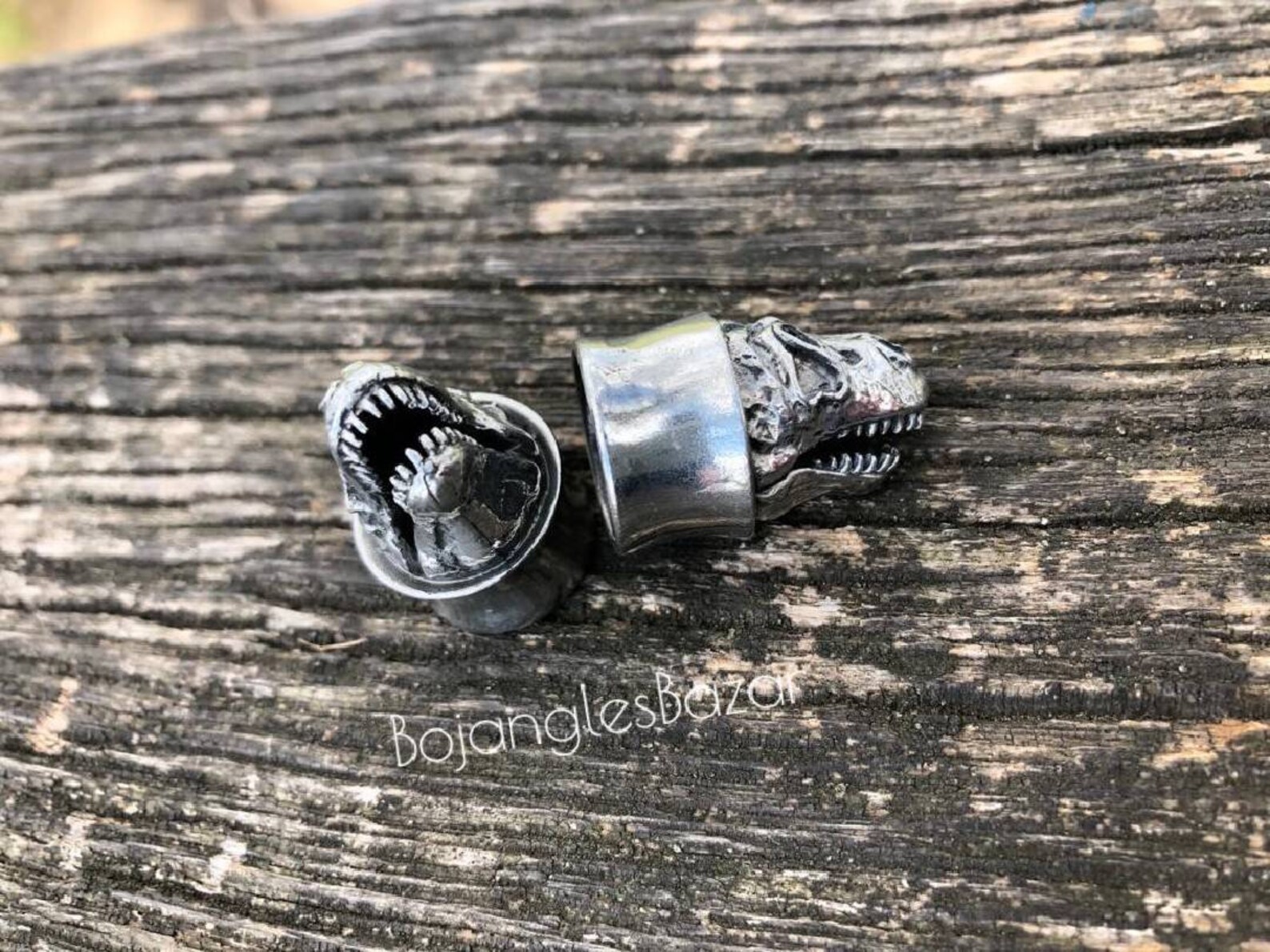 T Rex Skull Plugs Dinosaur Tunnels Stretched Lobes Etsy