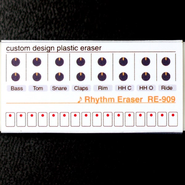 Eraser RE-909 Eraser with rhythm machine as a motif