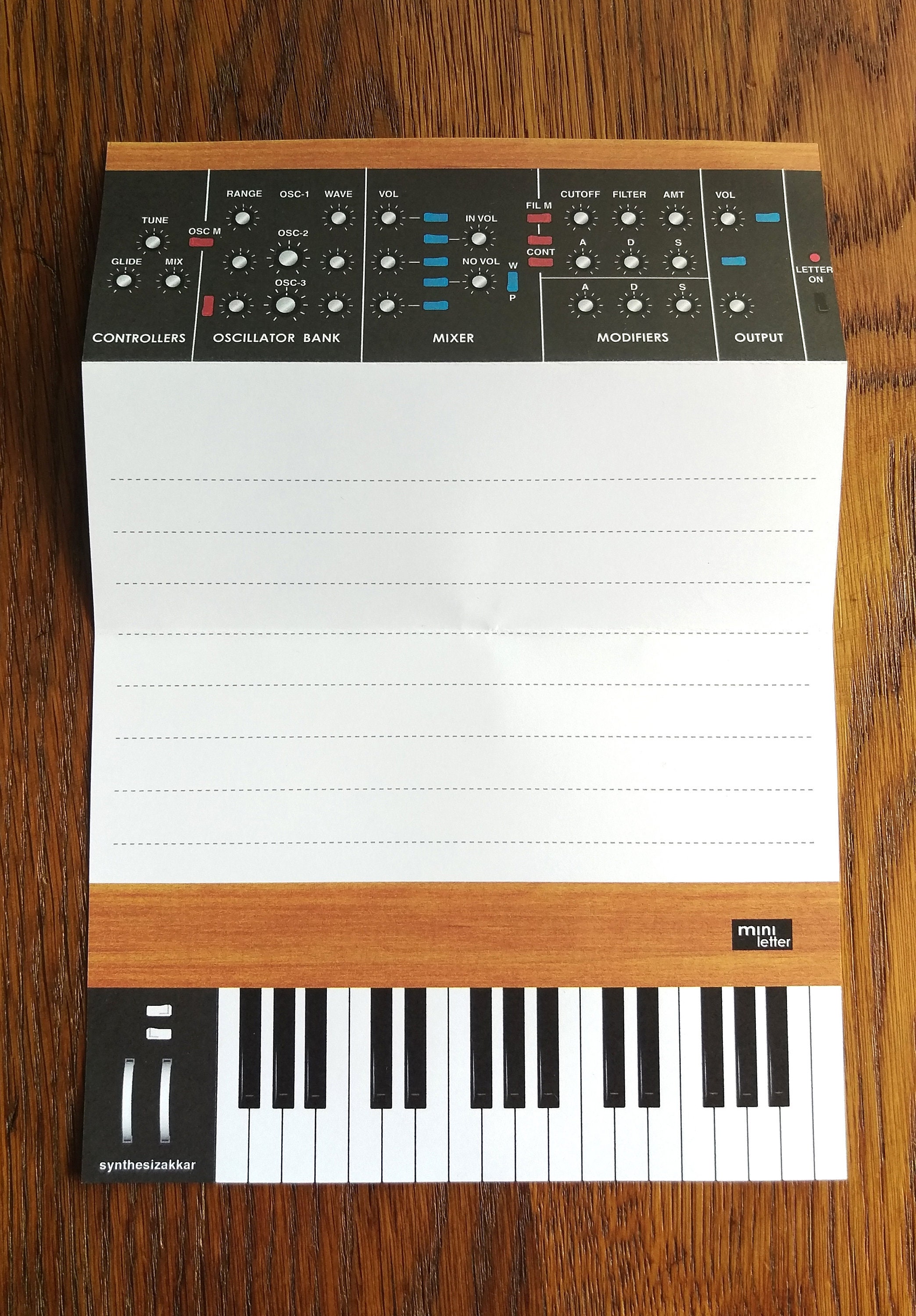 Letter Analog Synthesizer Design Letter Set Mini Letter Etsy