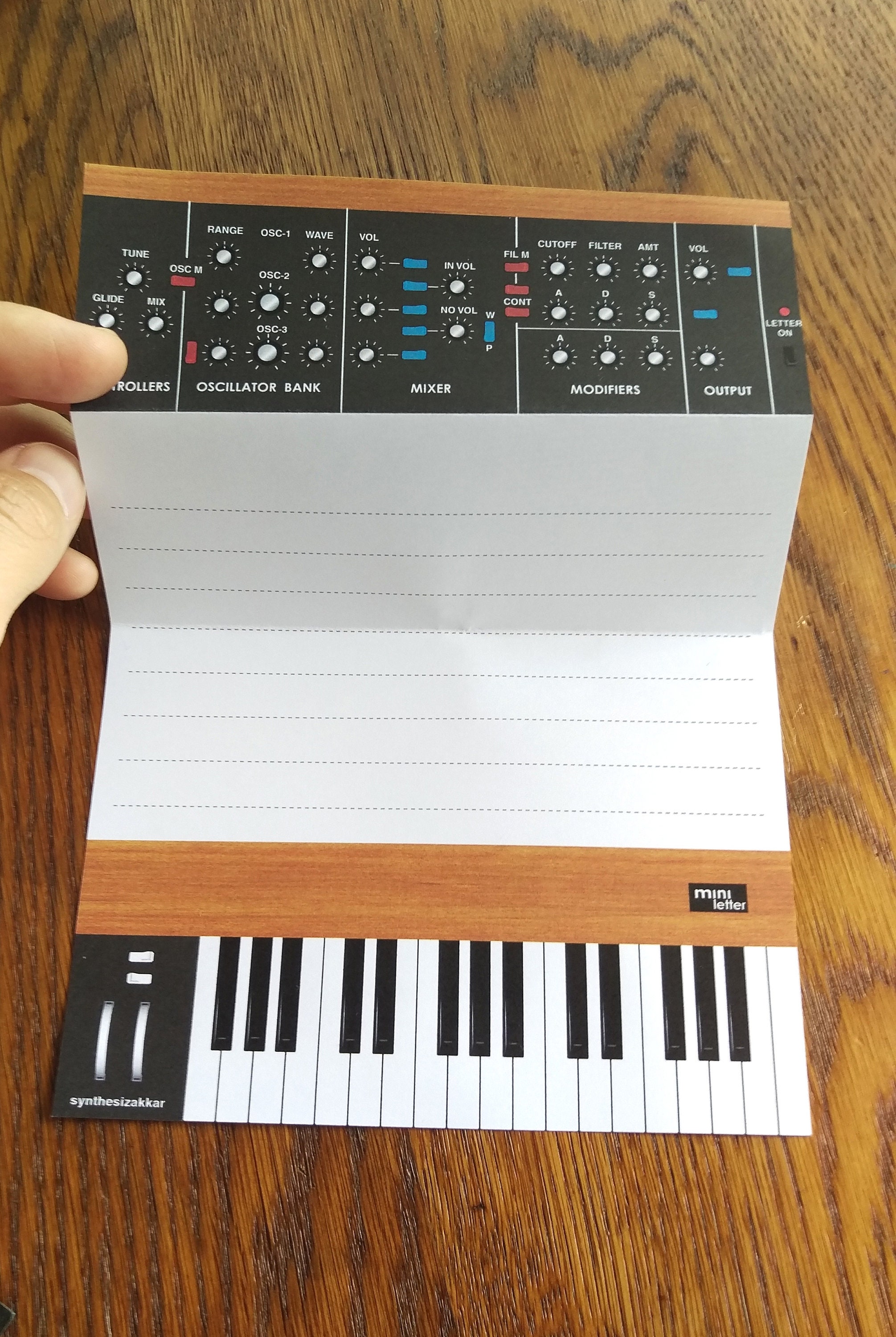 Letter Analog Synthesizer Design Letter Set Mini Letter Etsy