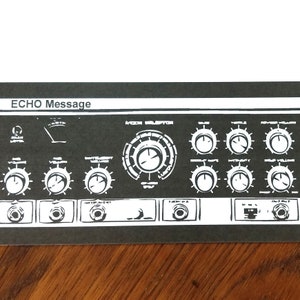 Carta ECHO Mensaje Negro Carta Set!
