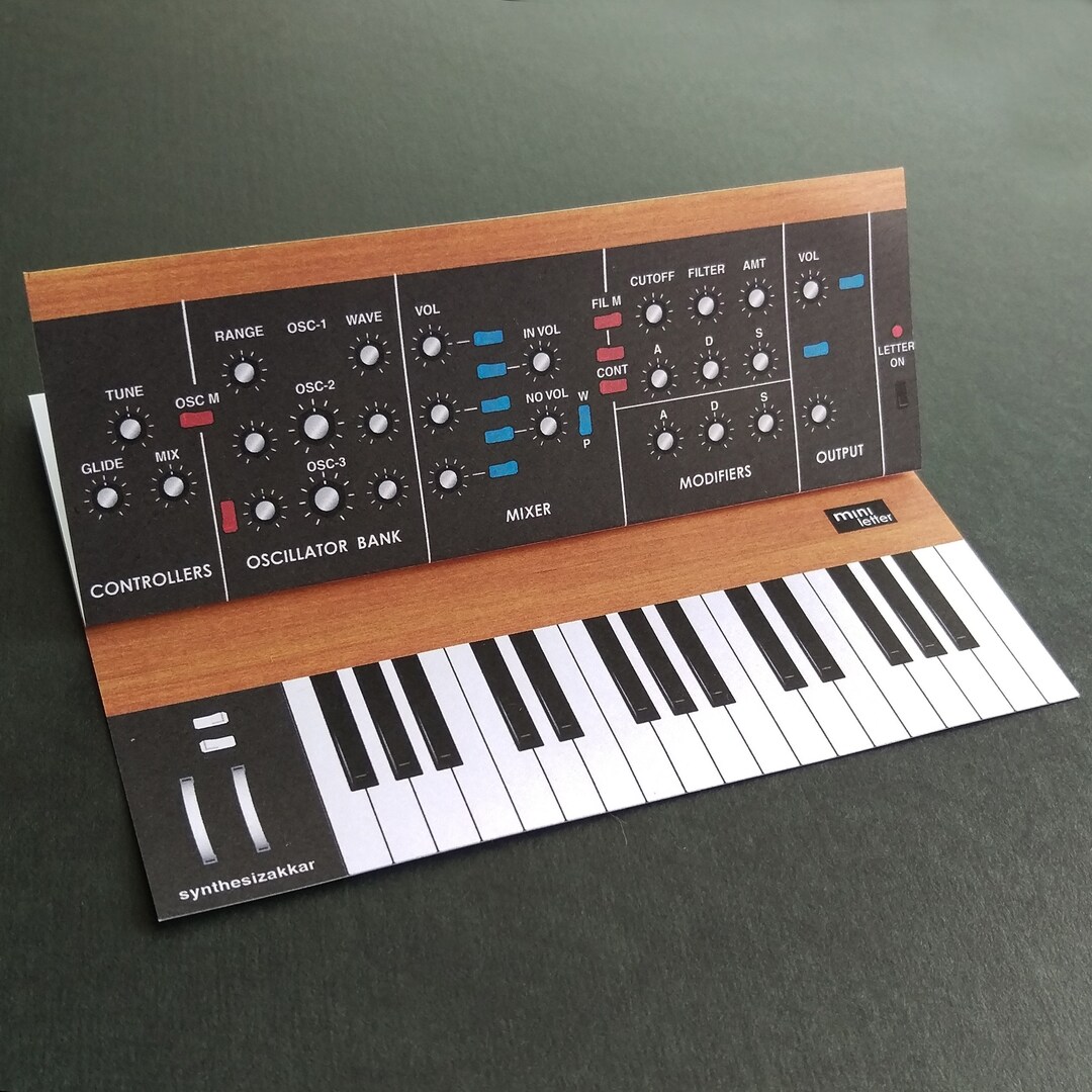 Letter Analog Synthesizer Design Letter Set Mini Letter Etsy