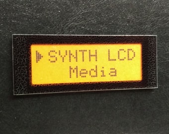 Nameplate LCD Design Nameplate Orange