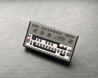 PVC Pin Badge Rhythm Machine 03: Bass Synthesizer 303