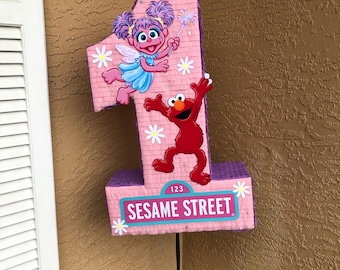 Abby Cadabby Pink Pinata | First Birthday | One pinata |  Monster | Sesame Pinata