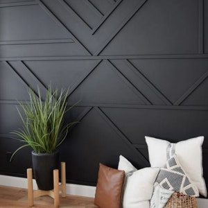 Accent Wall Design and Installation Instructions - Etsy