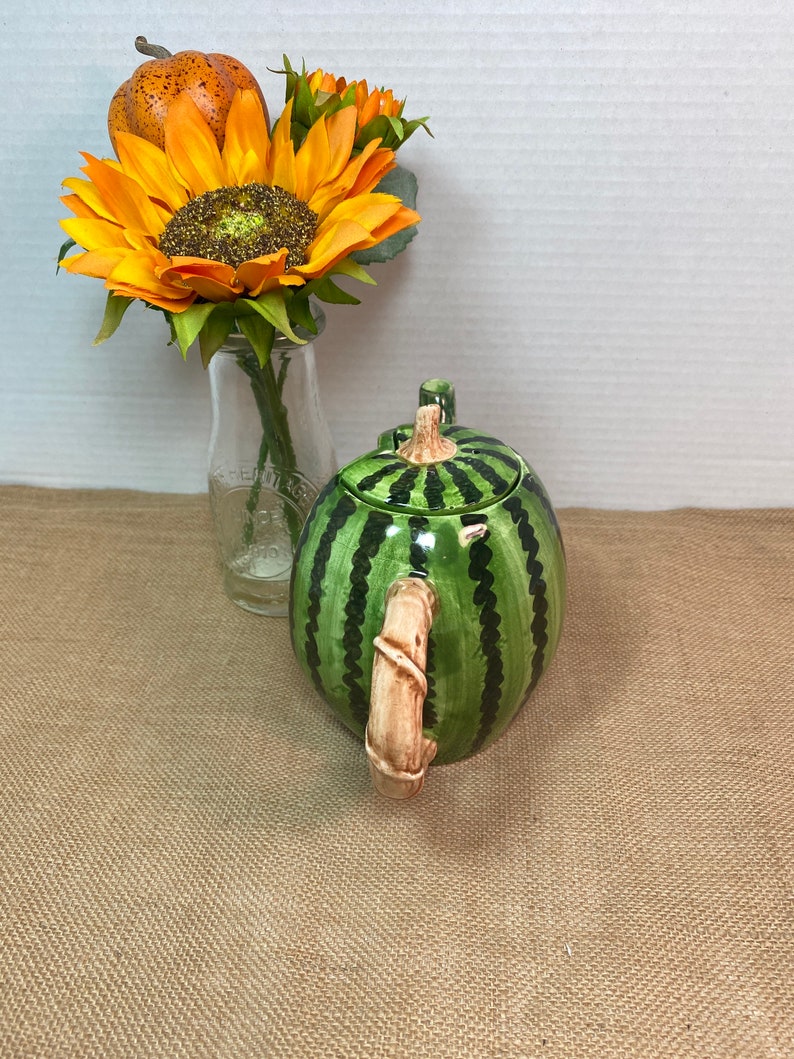 Takahashi Hand Painted Porcelain Sliced Watermelon Teapot Etsy