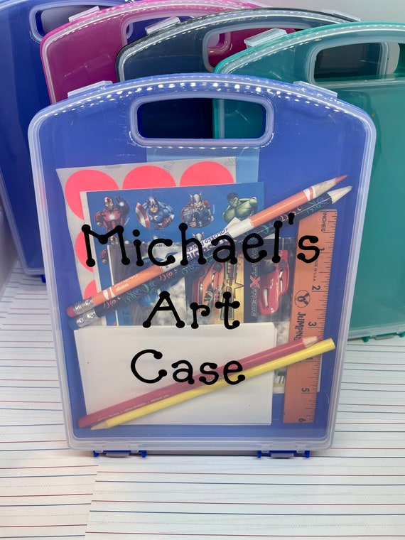 Personalized Kids Art Case Travel Art Case for Kids 